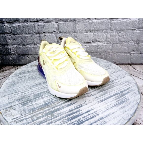 Nike Air Max 270 Sail Space Purple Women 6 Used No Box - Picture 1 of 10